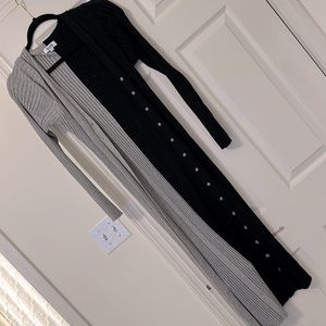 Colorblock long cardigan